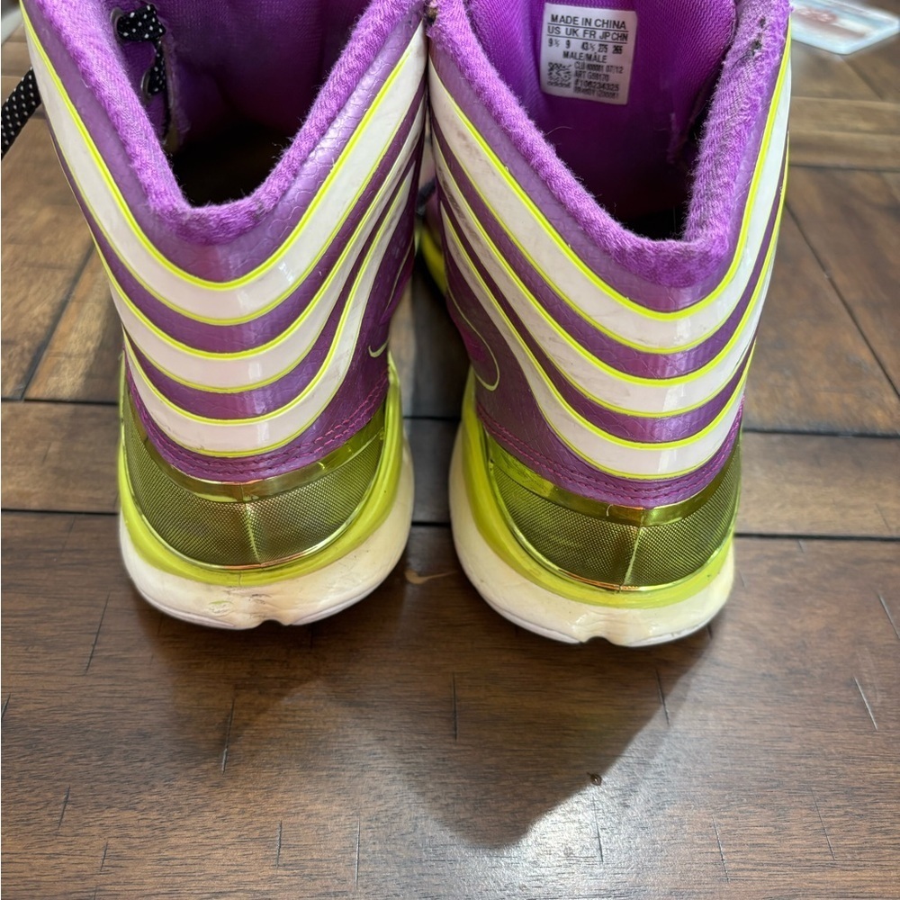 Adidas Men's Purple Athletic Shoes with Black Accents - Picture 2 of 8